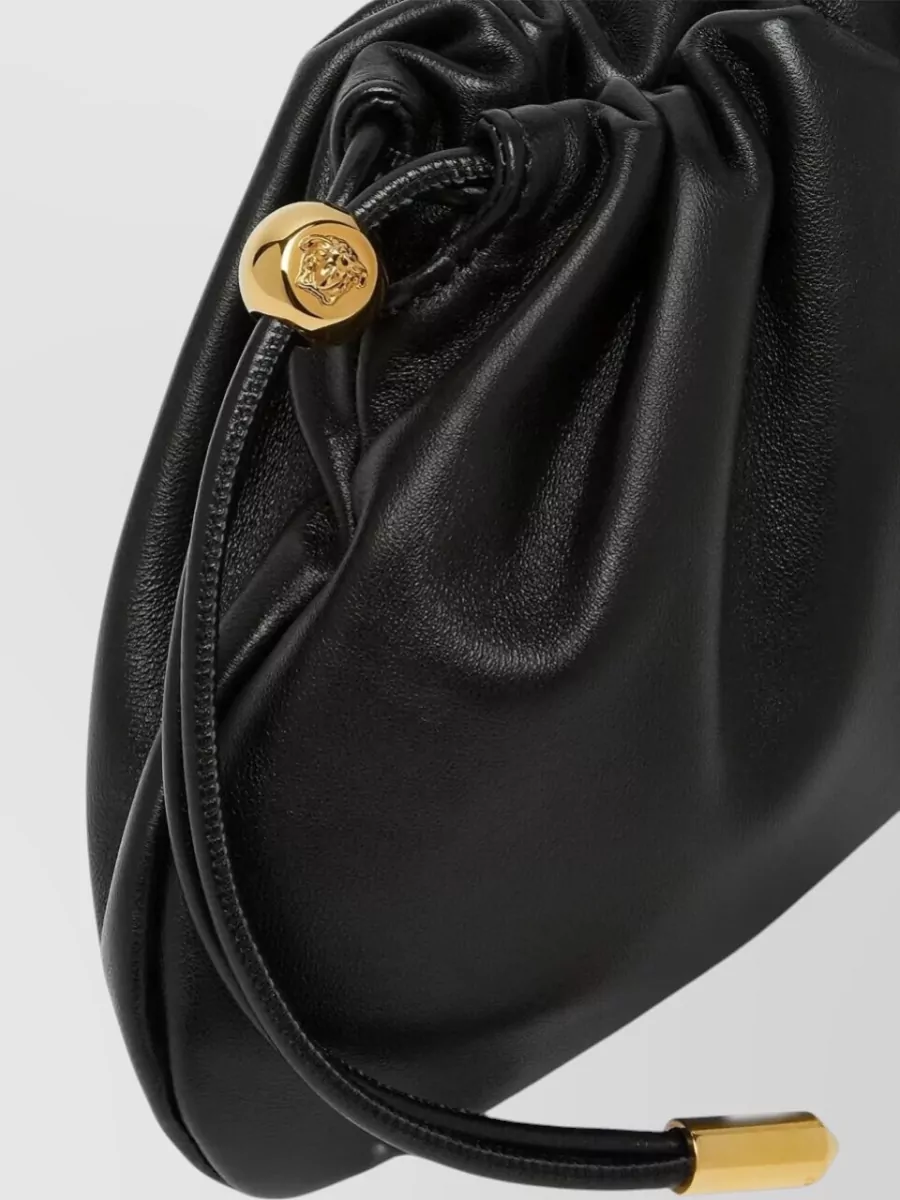 Versace Lamb Leather Minibag Gold Tone Hardware