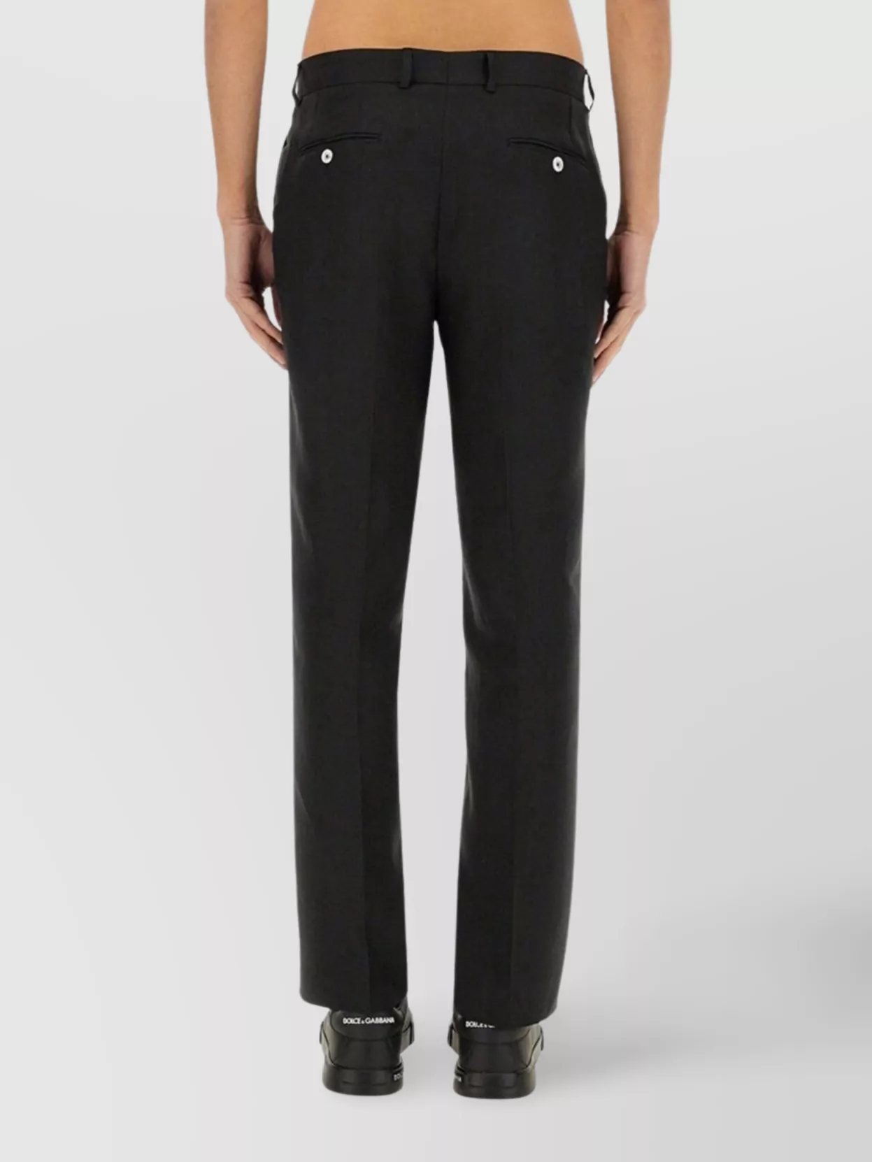 Dolce&Gabbana Stretch Linen Tailored Pants