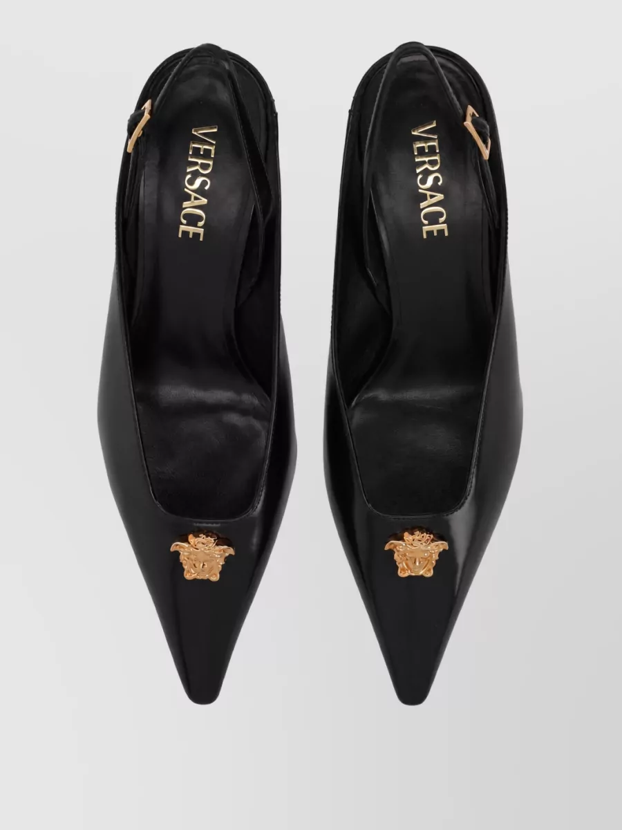 Versace Lamb Leather Mules