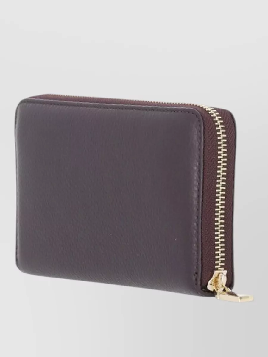 Coccinelle Pebbled Leather Wallet Featuring Textured Finish