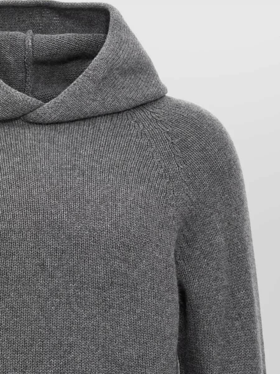 Ma'ry'ya Cashmere Wool Silk Hooded Sweater