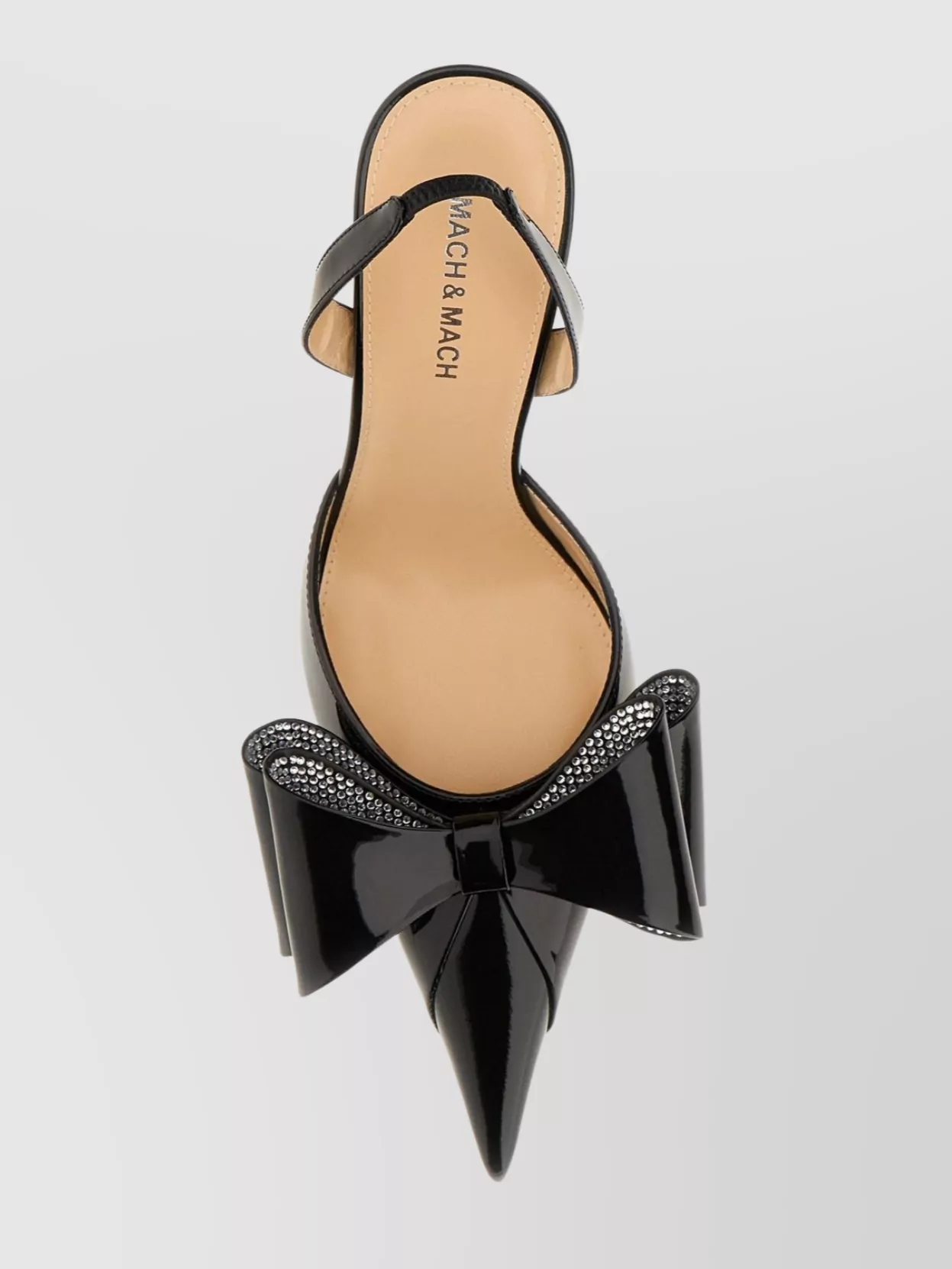 Mach&mach Le Cadeau Crystal Bow Slingback Pumps In Neutrals