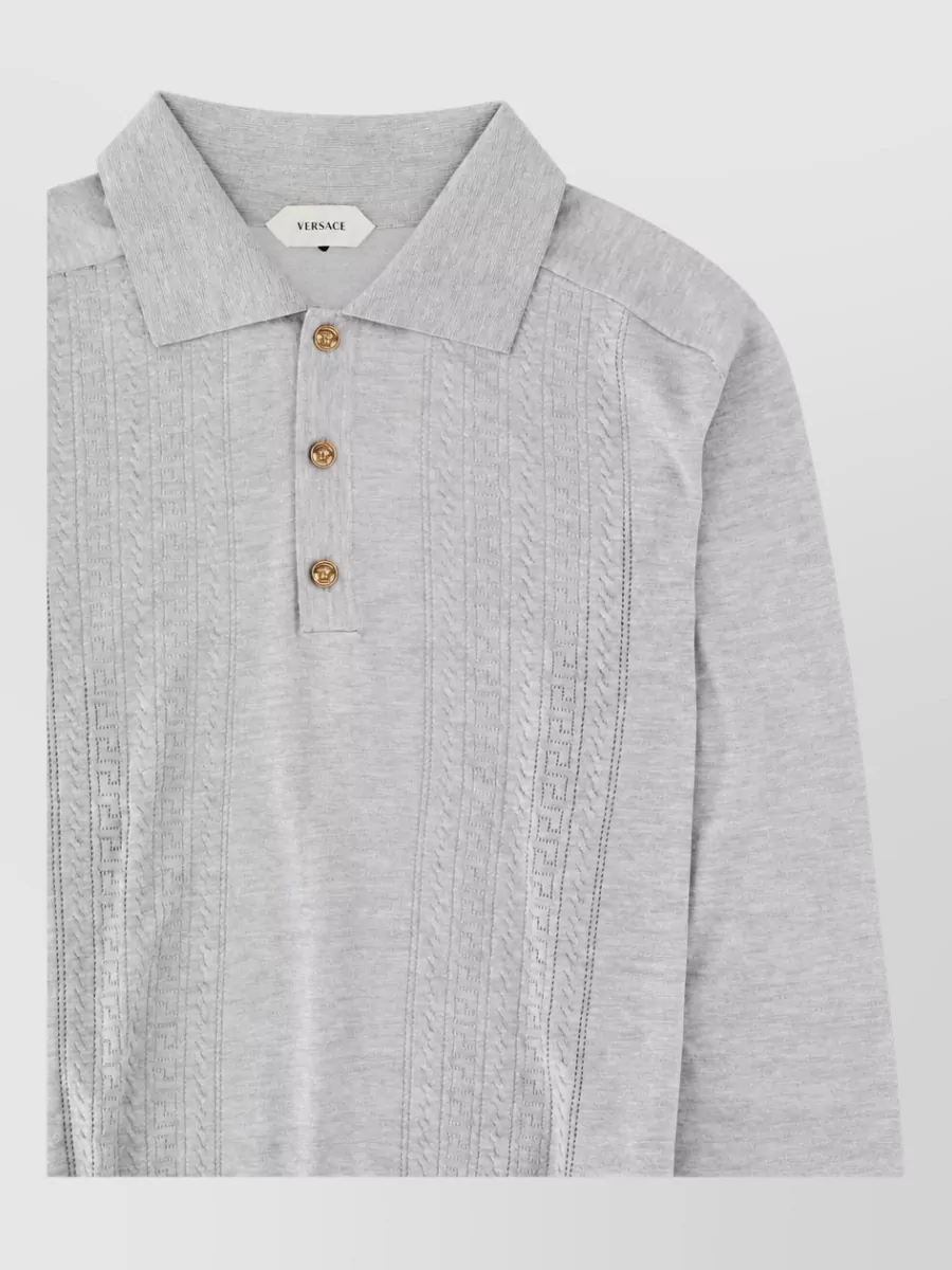Versace silk polo shirt