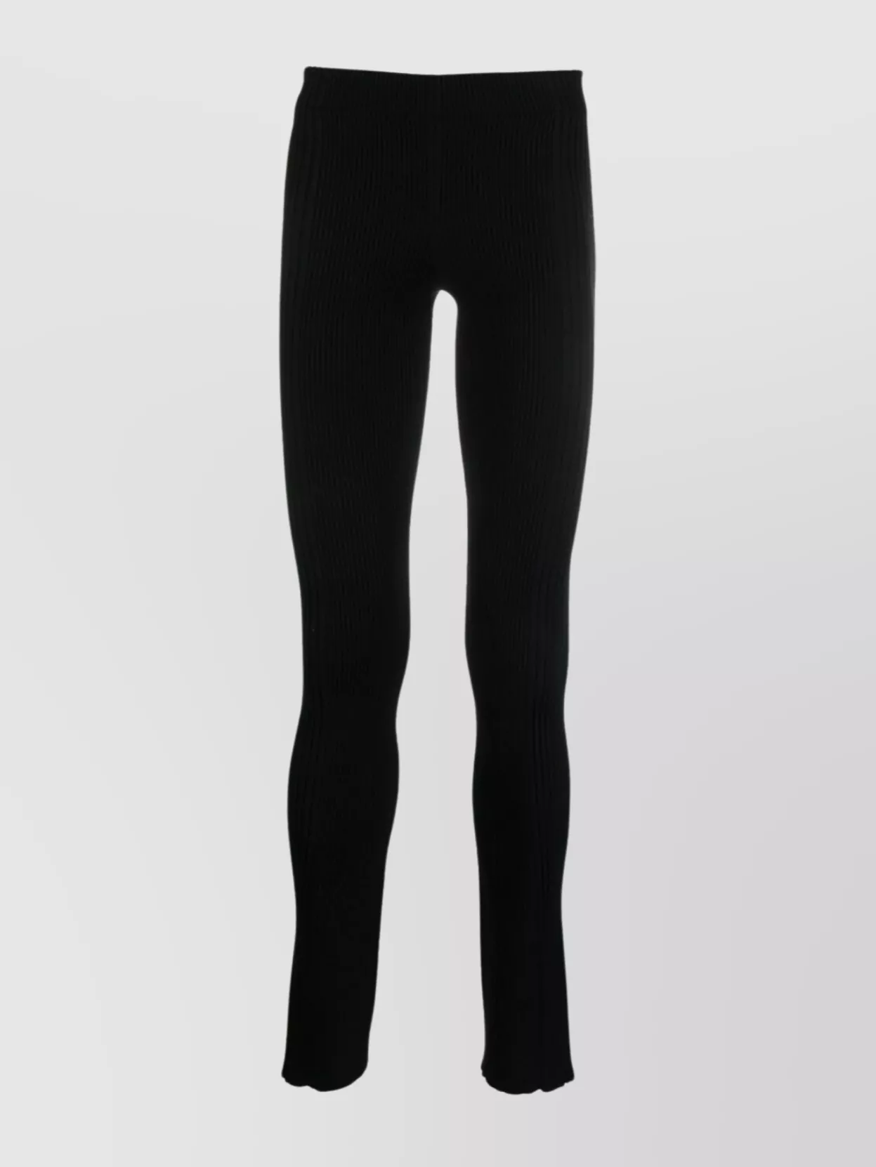 Barrow Flared Trousers Featuring Elastic Waistband In Black