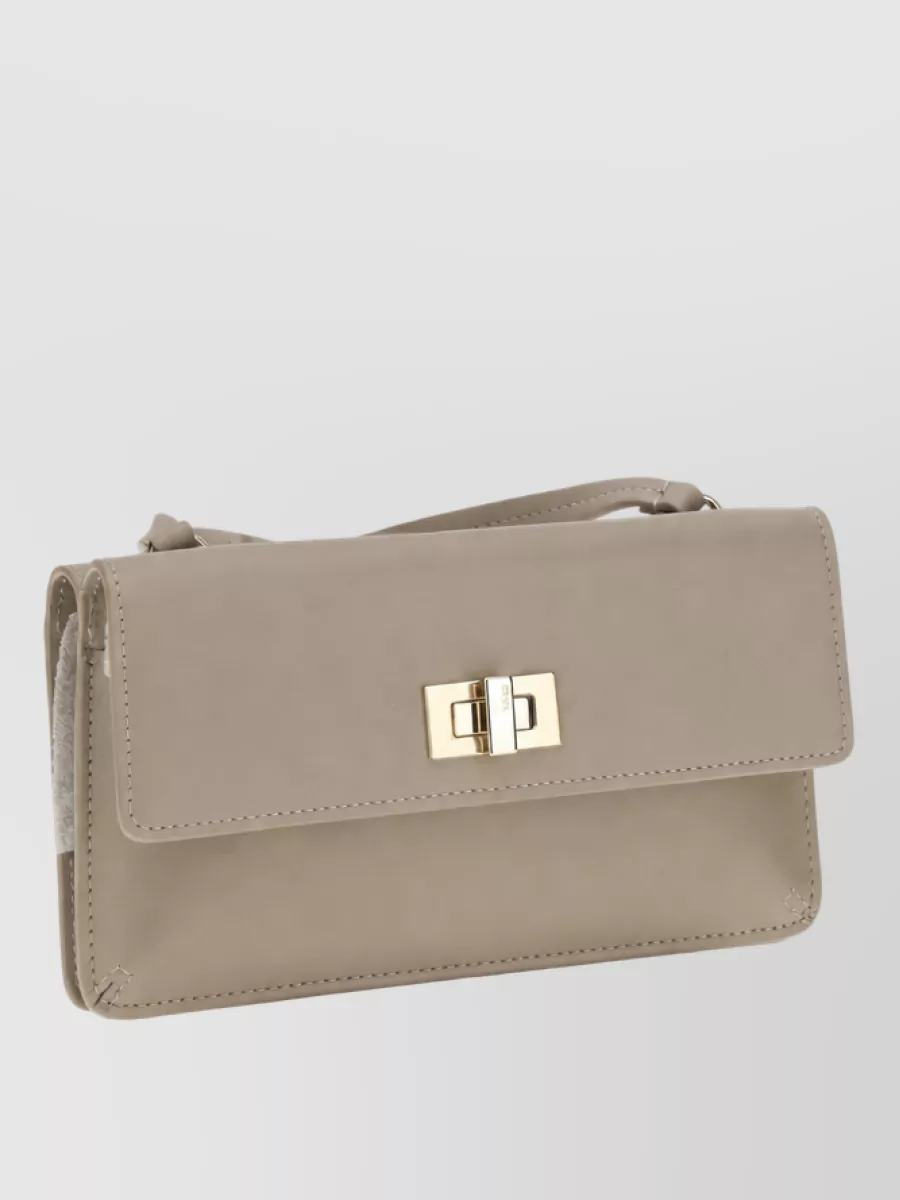 Fendi leather chain wallet
