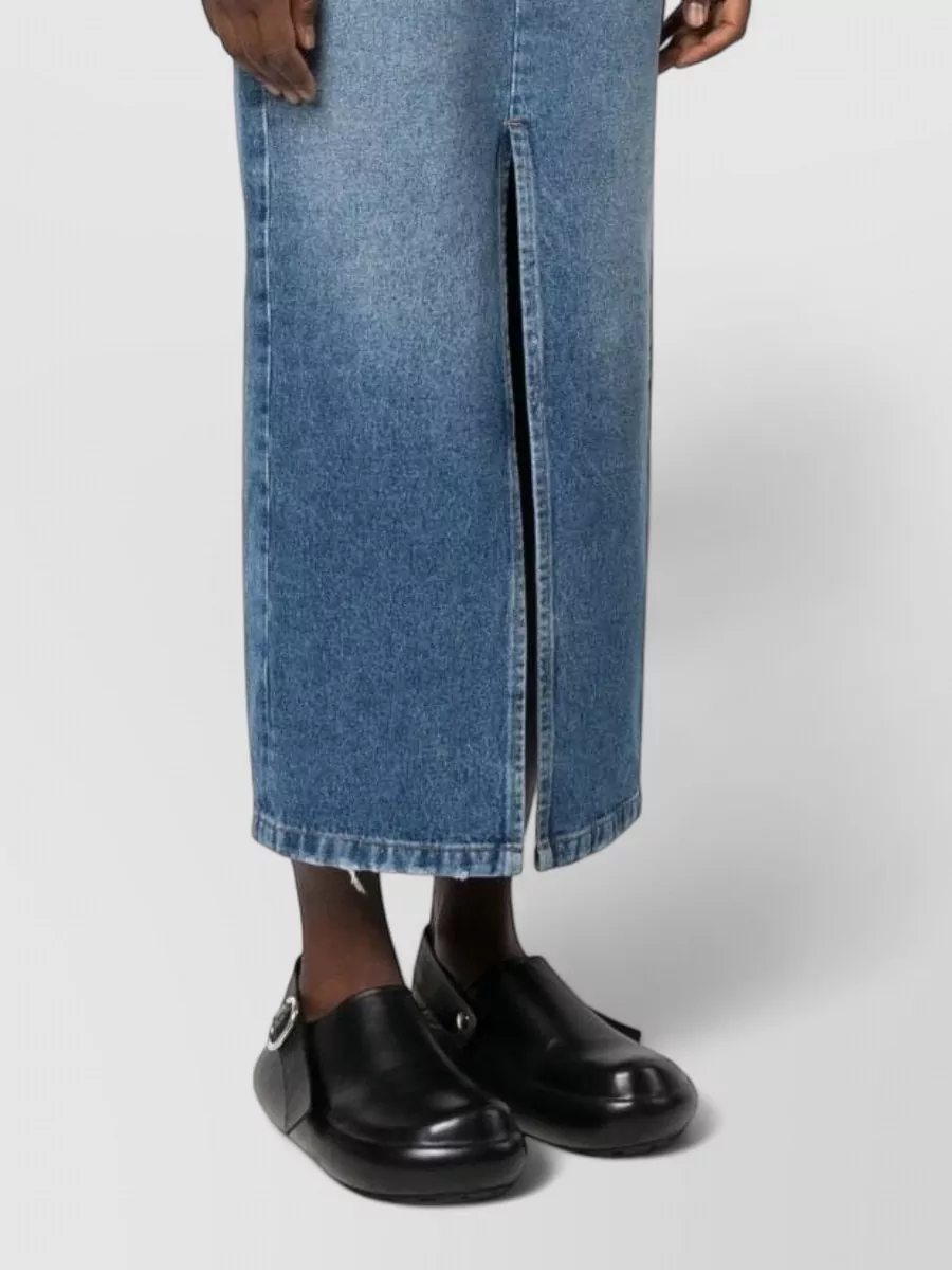 Armarium Denim High-Rise Midi Skirt