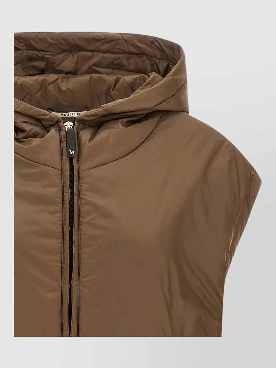 Max Mara Faux Fur Hooded Coat