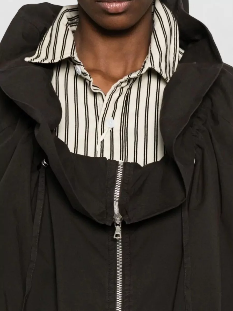 Dries Van Noten Voly Gd Hooded Jacket Long Sleeves