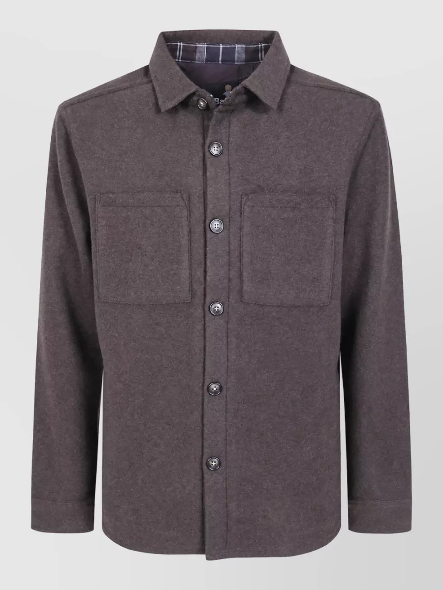 Barbour wool-blend overshirt