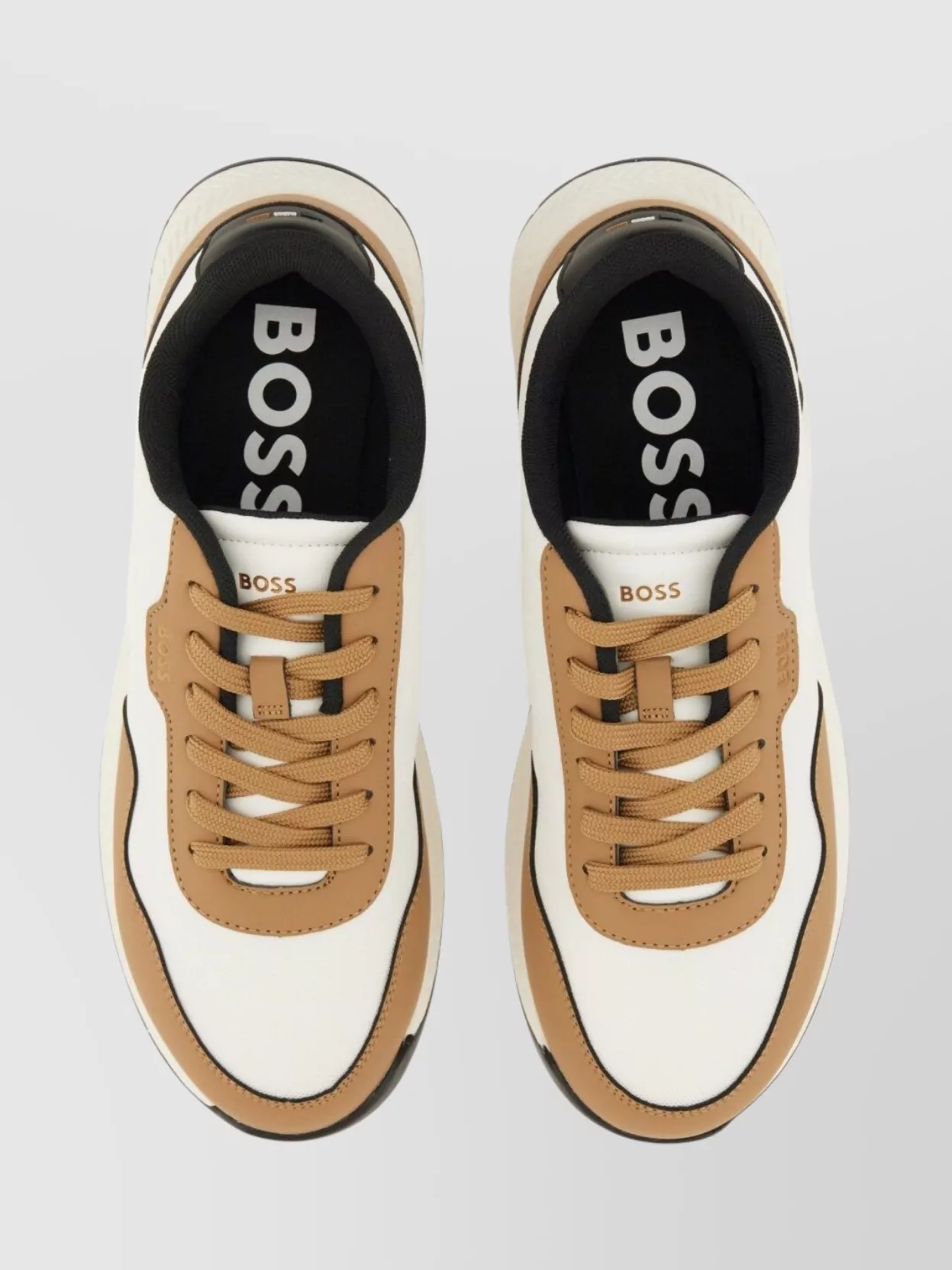 Boss Round Toe Rubber Sole Sneaker