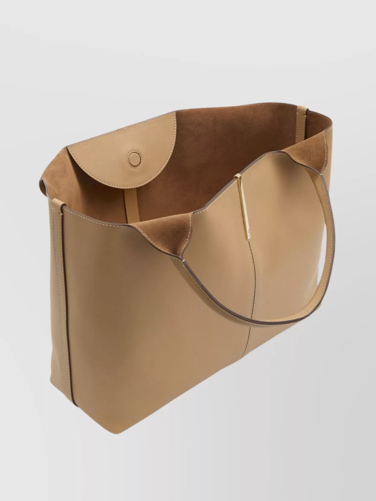 Tod's Exposed Seam Leather Shopping Bag
