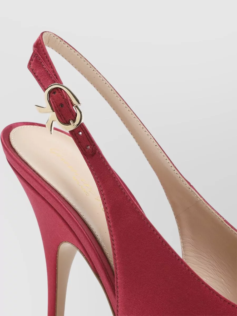 Gianvito Rossi Satin Slingback Pumps