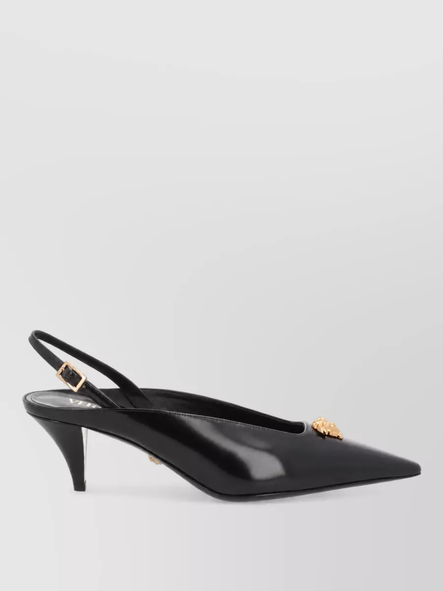 Versace lamb leather mules