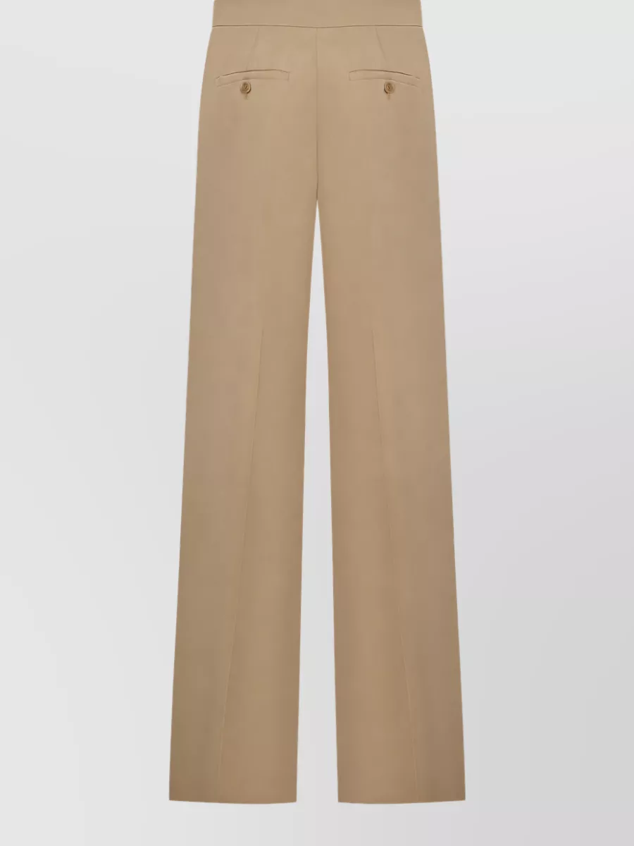 Max Mara Silk Wide-Leg High-Rise Trousers