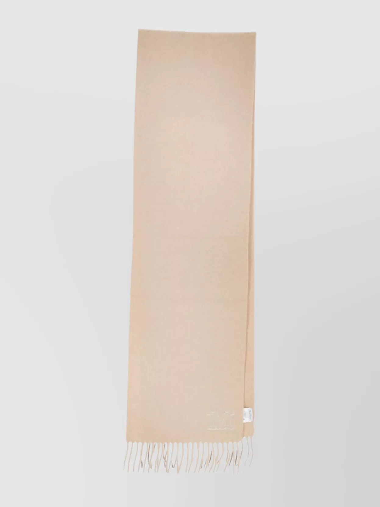 Max Mara Soft Textured Scarf Fringe Detailing