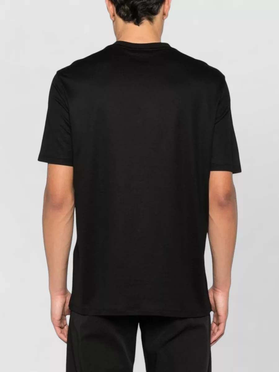 Emporio Armani Short Sleeve Crew Neck Cotton Blend T-Shirt