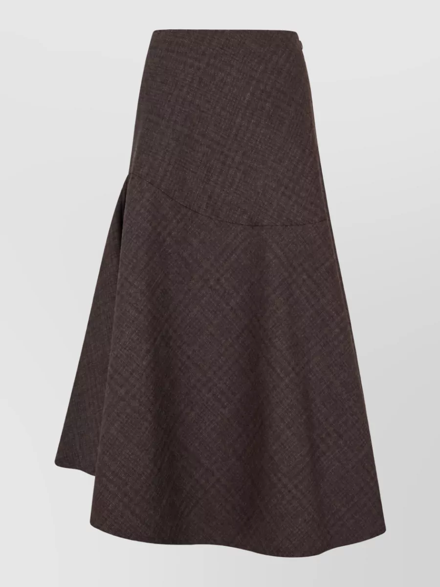 Our Legacy Virgin Wool Checked Maxi Skirt
