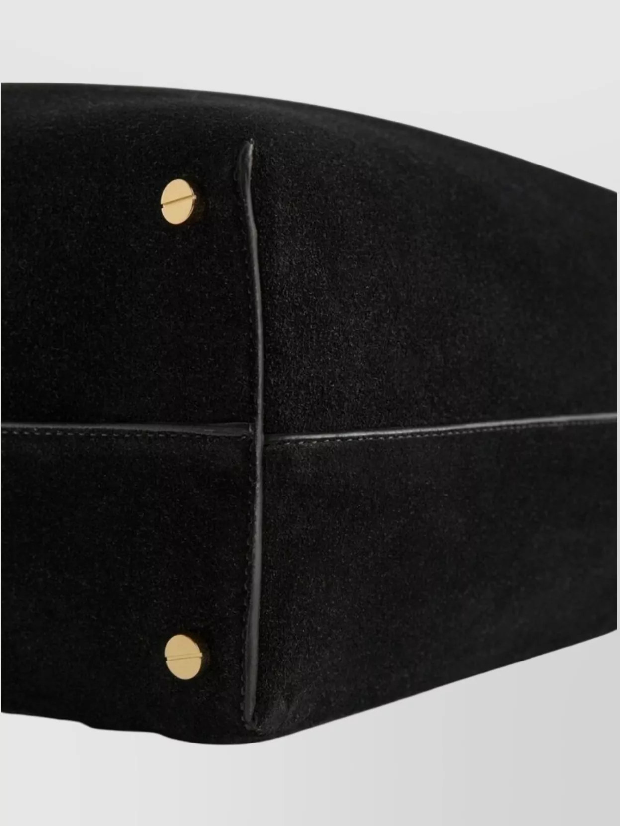 Totême Suede Leather Shoulder Bag With Detachable Handle