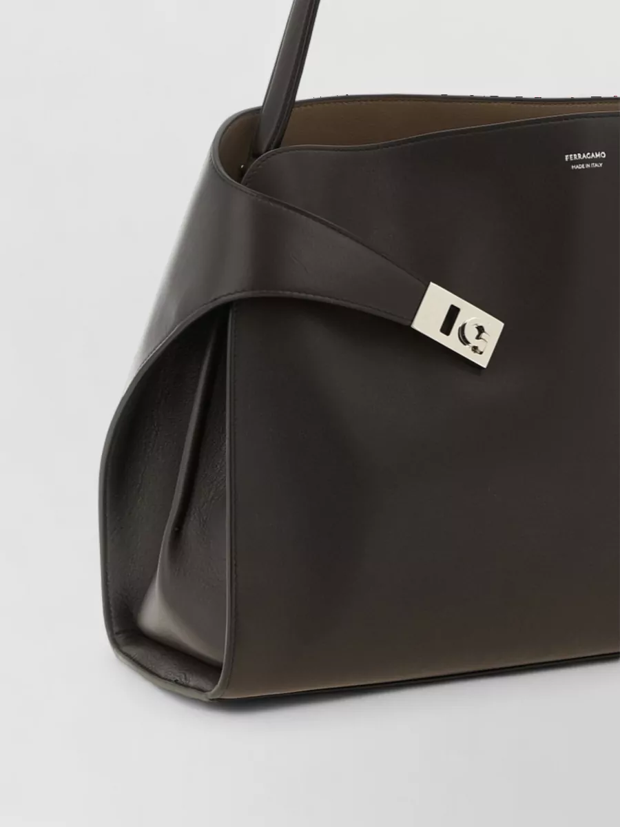 Ferragamo The Hug Bag Large Leather Tote Bag