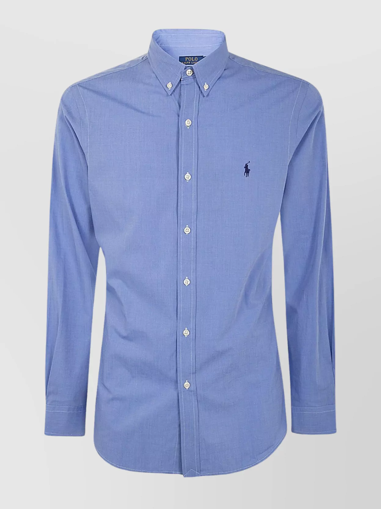 Polo Ralph Lauren Chemise Droite En Coton Stretch In Blue