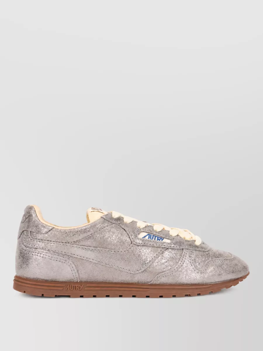 Autry Leather Low Lace-Up Sneakers