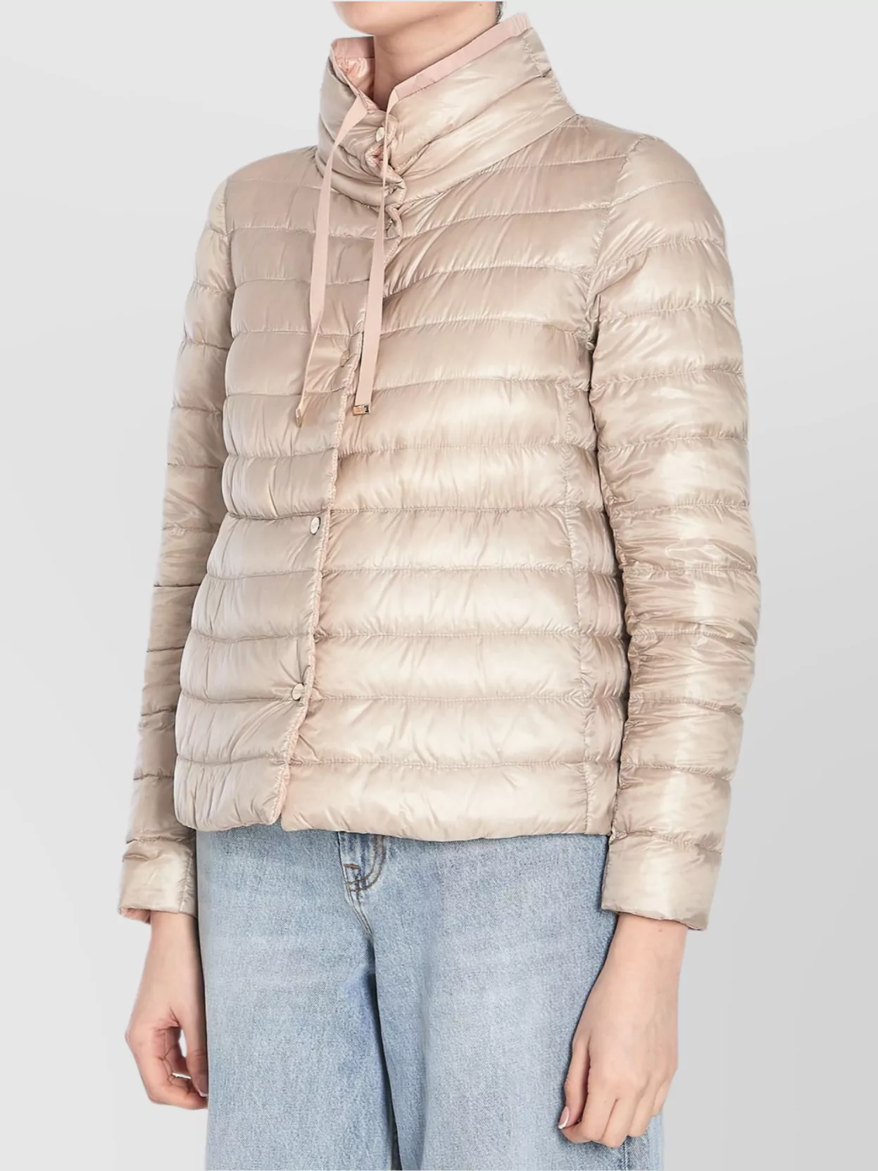 Herno Quilted Jacket Reversible High Collar