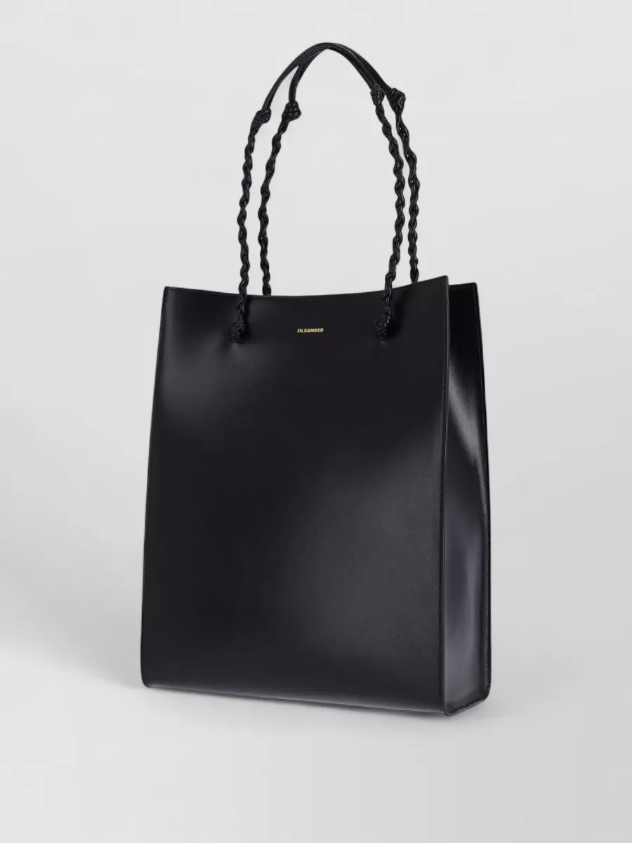 Jil Sander Tangle Leather Shoulder Bag