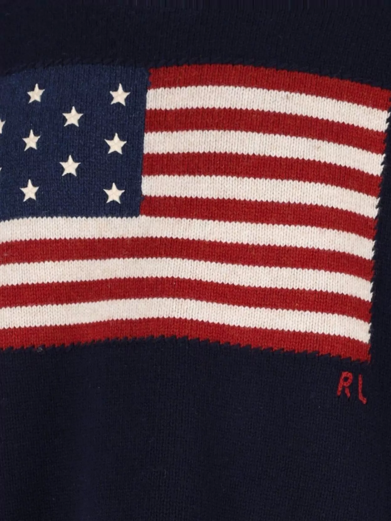 Polo Ralph Lauren Oversized Flag Motif Sleeveless Vest In Blue
