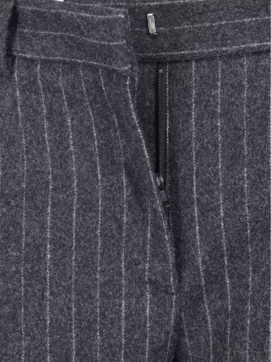 Lardini Wool Straight-Leg Suit Trousers