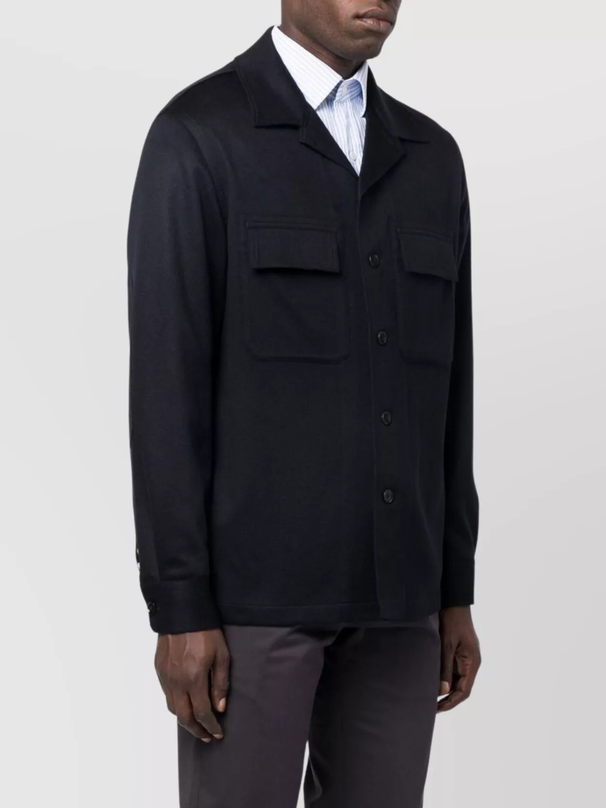 Zegna Cashmere Shirt Elbow Patches
