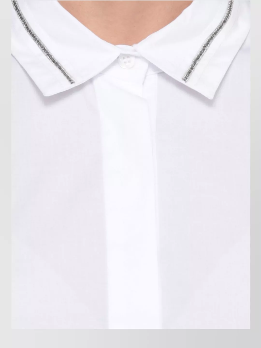 Peserico Women's Cotton Shirt With Collar And Long Sleeves