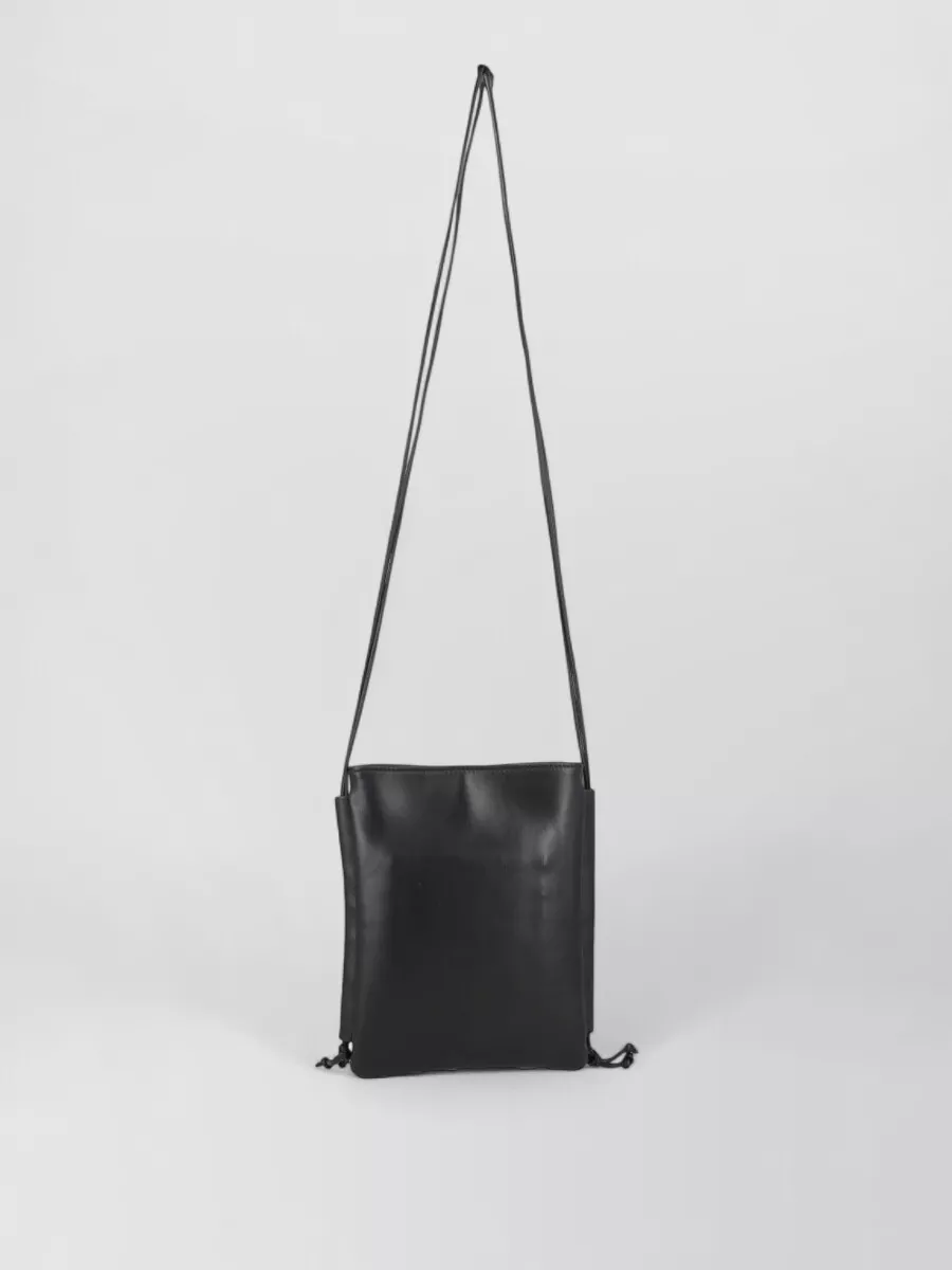 Hereu leather interwoven cross-body bag