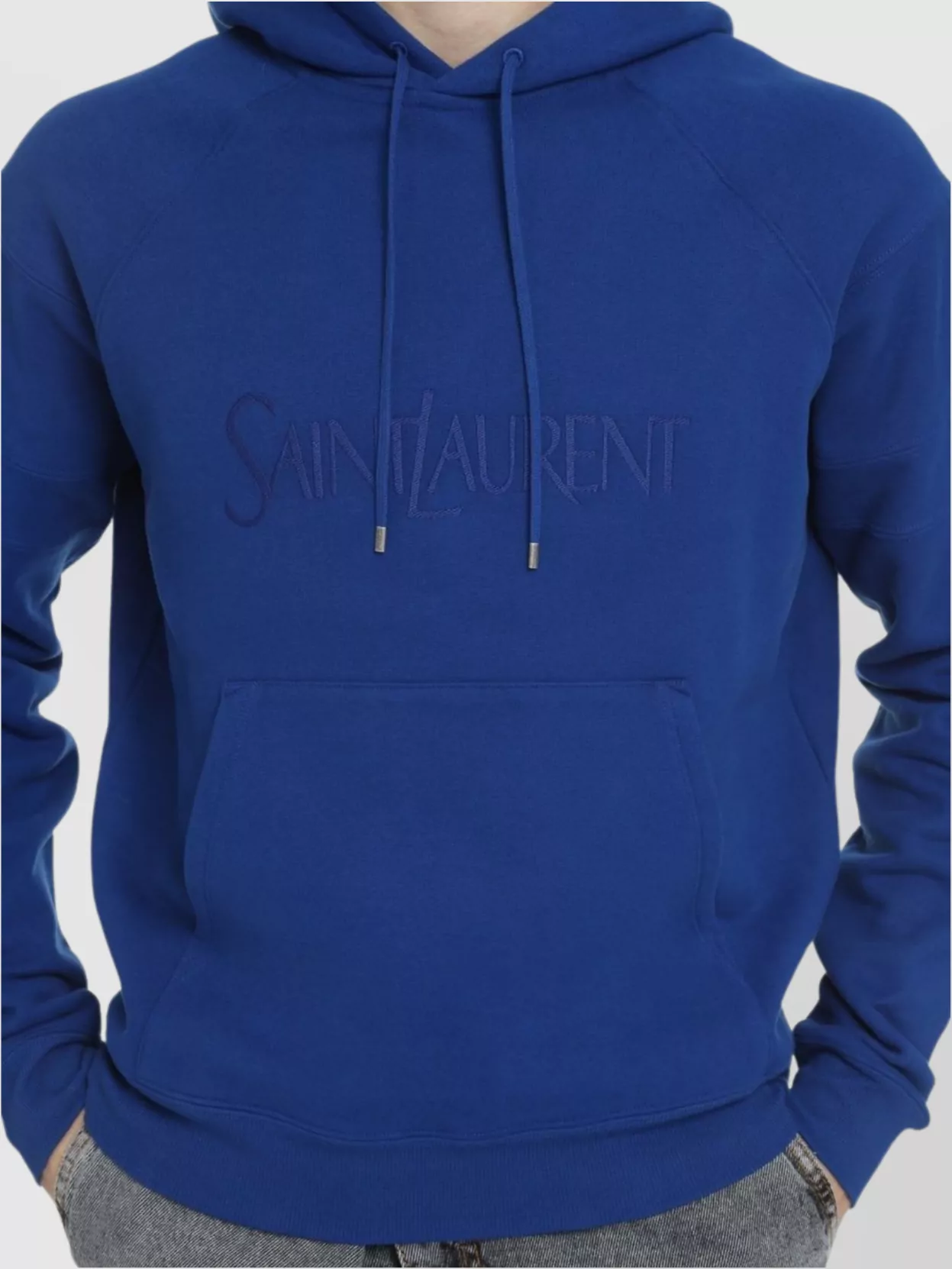 Saint Laurent Logo Cotton Hoodie