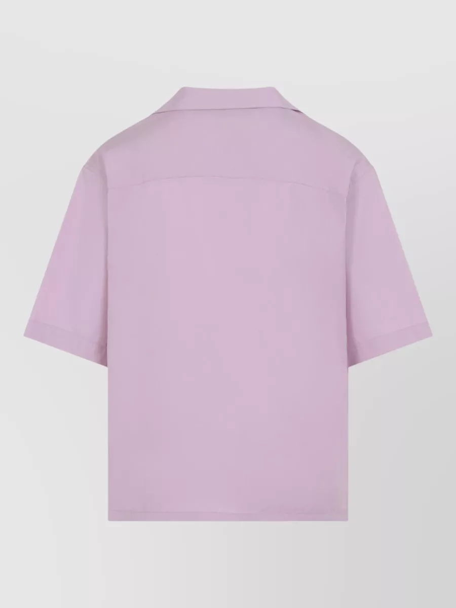 Marni Short Sleeve Straight Shirt Chest Pocket Collar