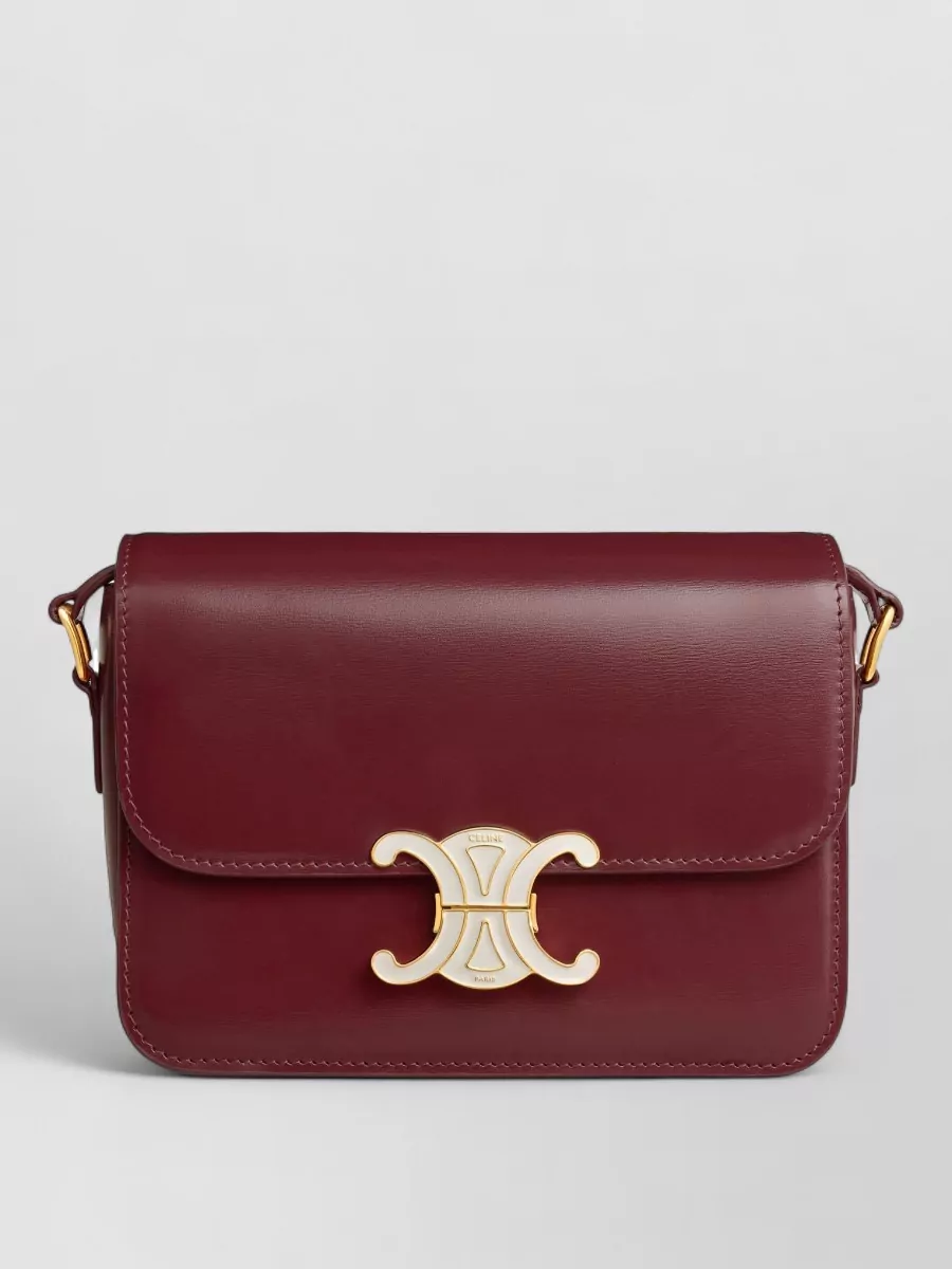 Celine Glossy calfskin shoulder bag