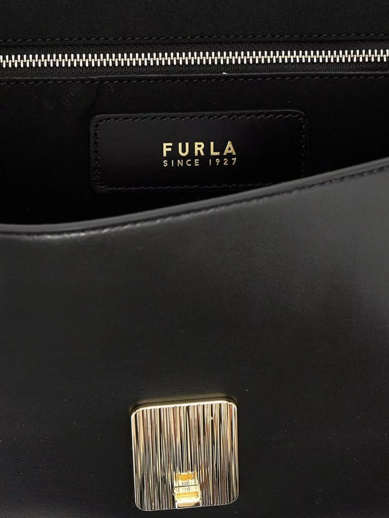 Shop Furla Adjustable Chain Strap Gold-tone Hardware Shoulder Bag