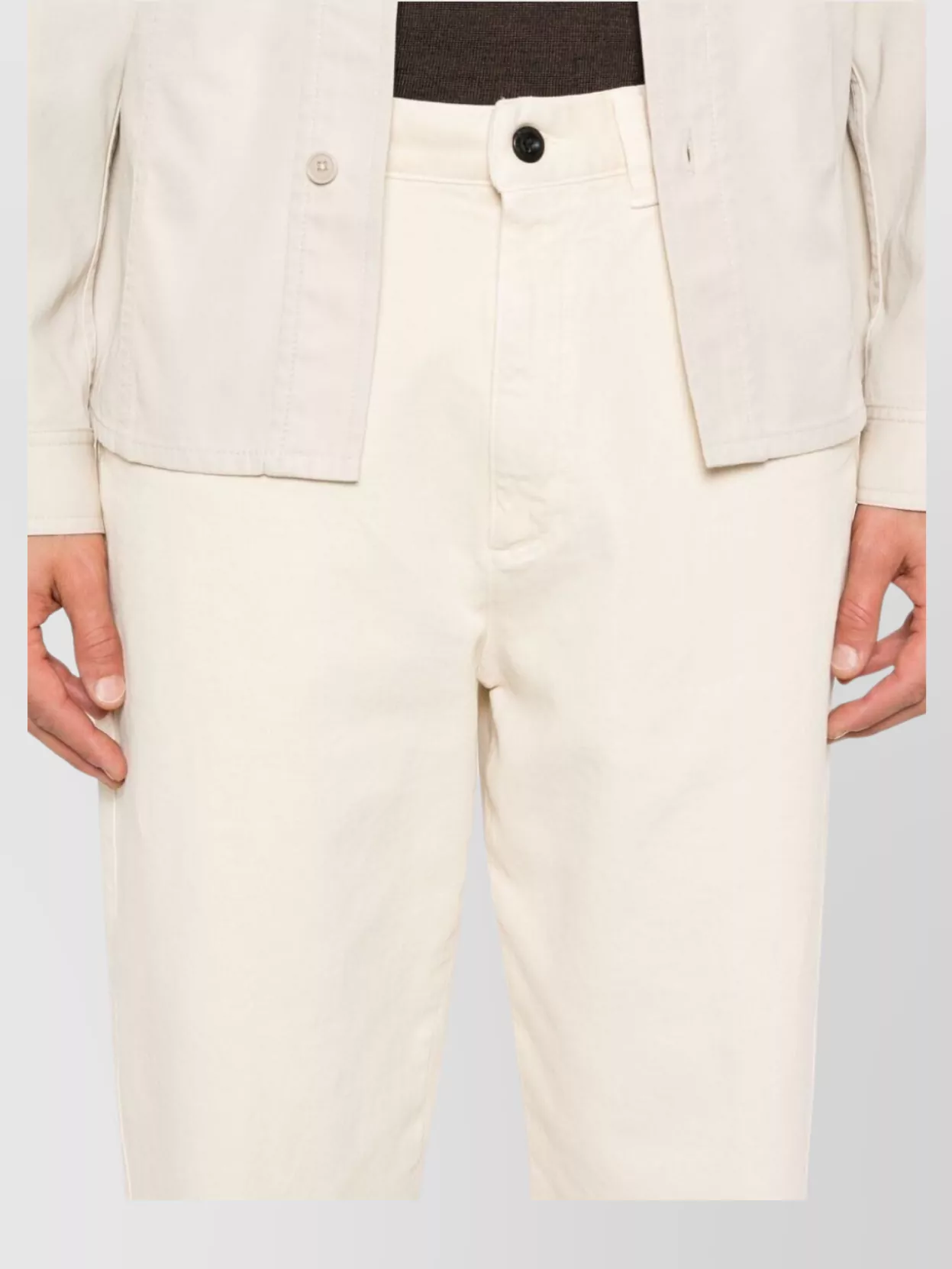 Incotex Straight Leg Trousers With Pockets And Belt Loops