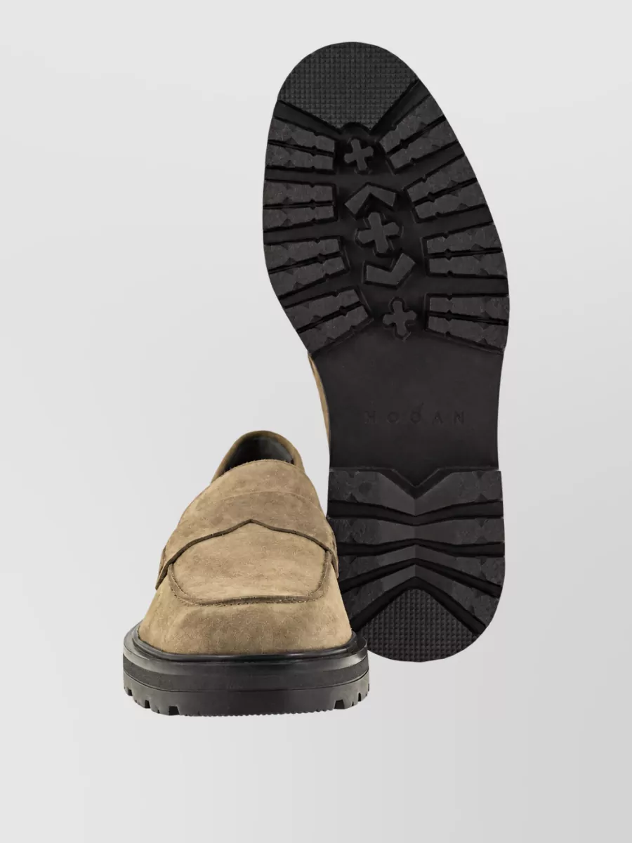 Hogan Suede Leather Loafers