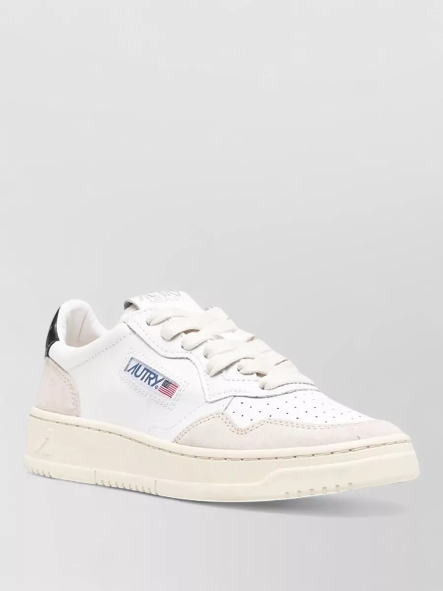 Autry leather low-top lace-up sneakers