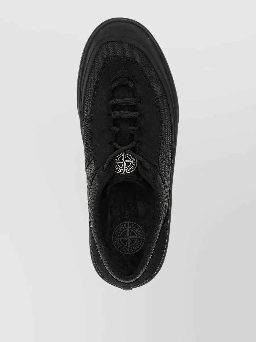 Stone Island Canvas Low-Top Lace-Up Sneakers