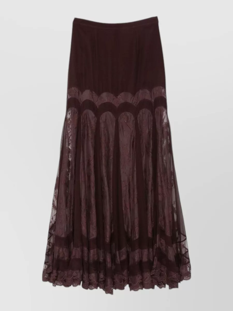 Zimmermann Silk Floral-print Paneled Maxi Skirt