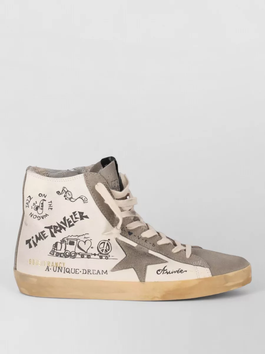 Golden Goose Leather High-Top Sneakers