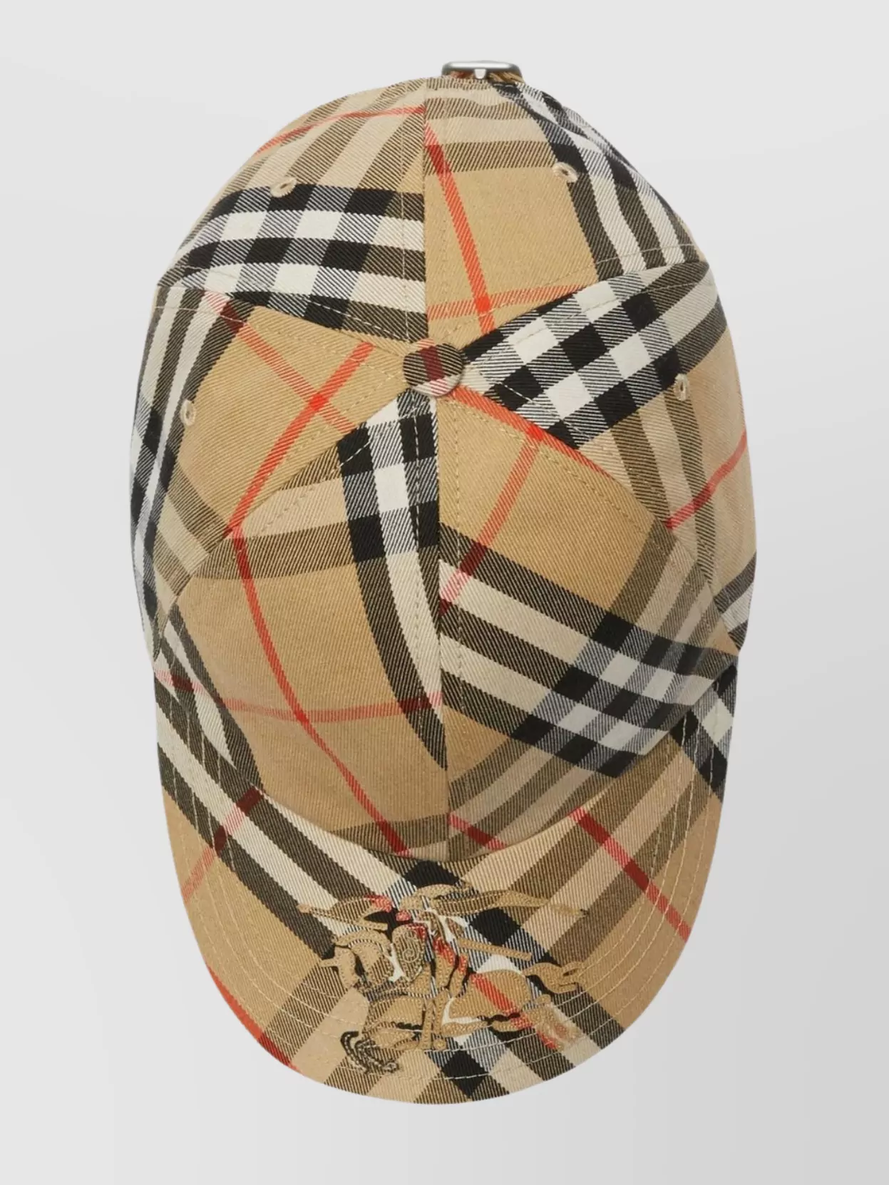 Burberry Round Crown Checked Baseball Cap