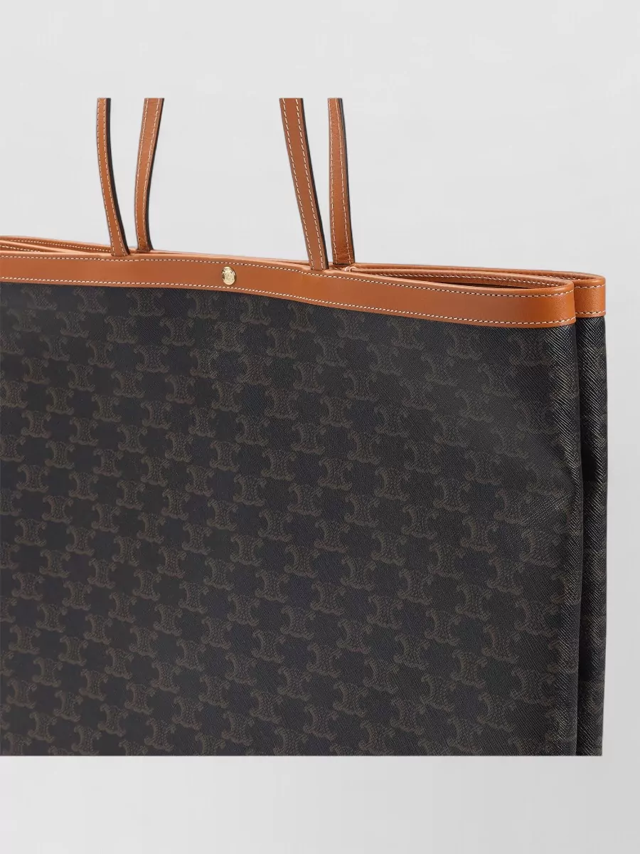Celine Leather Large Shopper Tote Bag