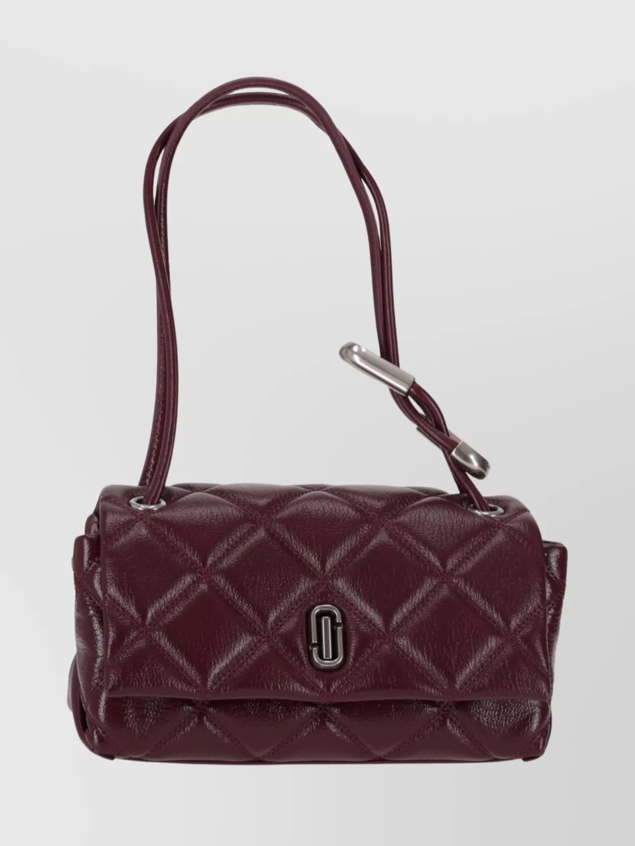 Marc Jacobs Dark Plum Mini Dual Shoulder Bag In Purple