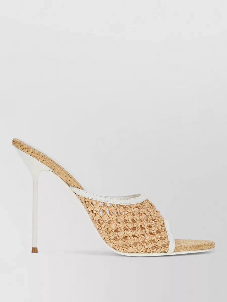 Paris Texas Raffia Mules
