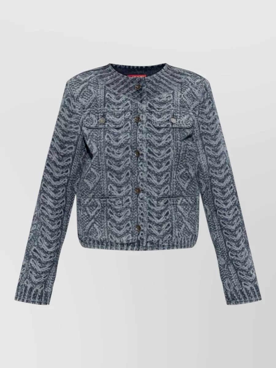 Diesel Denim collarless jacket