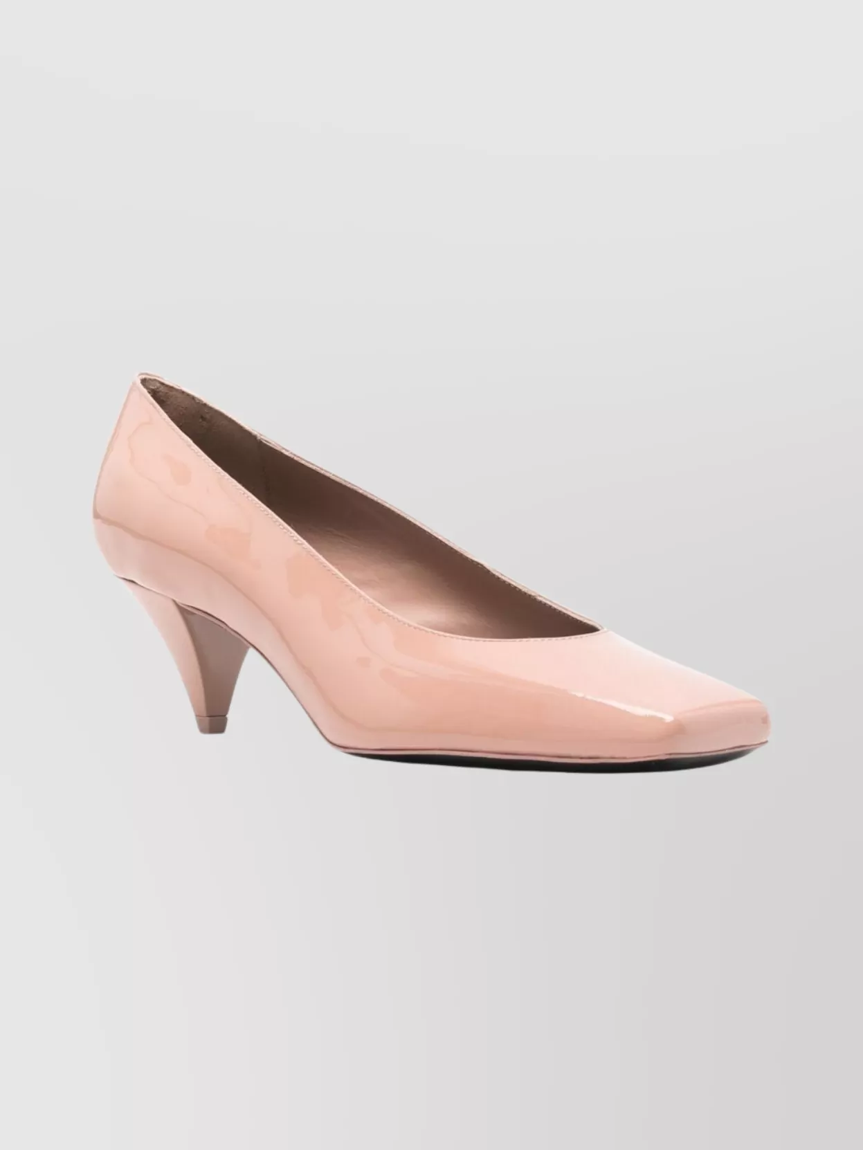 Givenchy Stylish Cone Heel Patent Finish Pumps In Pink