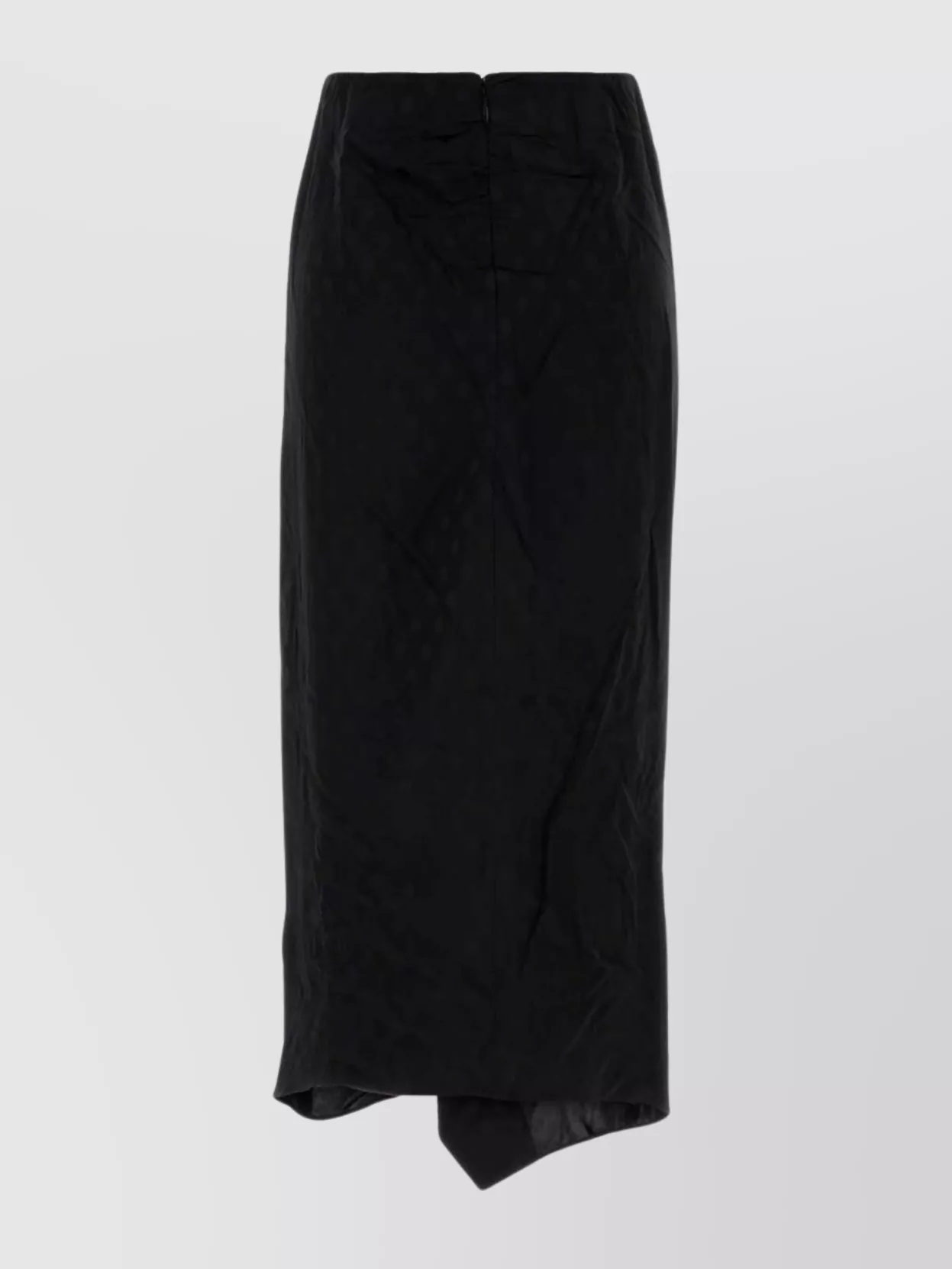 Isabel Marant Asymmetric Midi Skirt Draped Detail In Black