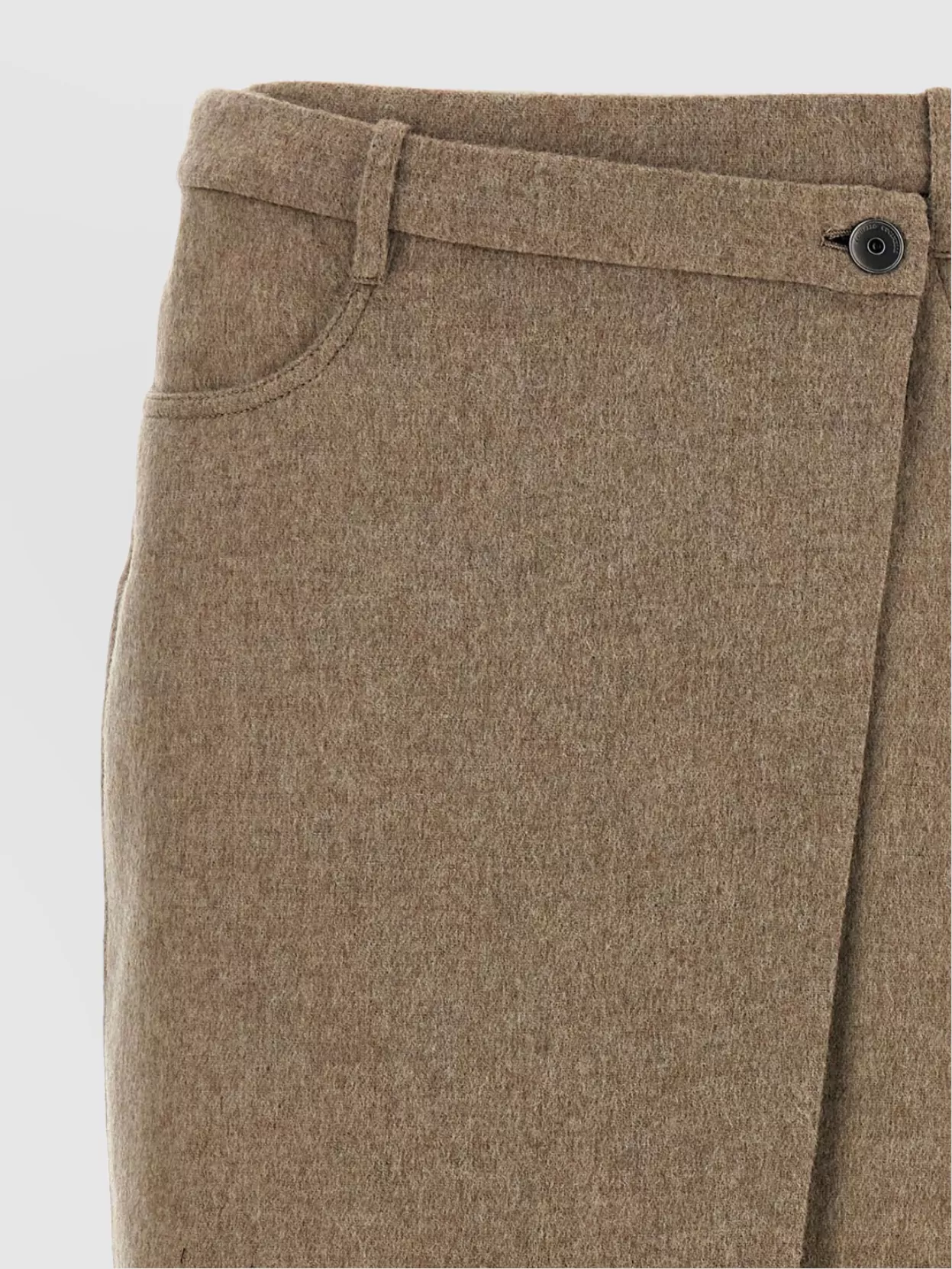 Brunello Cucinelli Wraparound Skirt With Belt Loops And Back Pockets